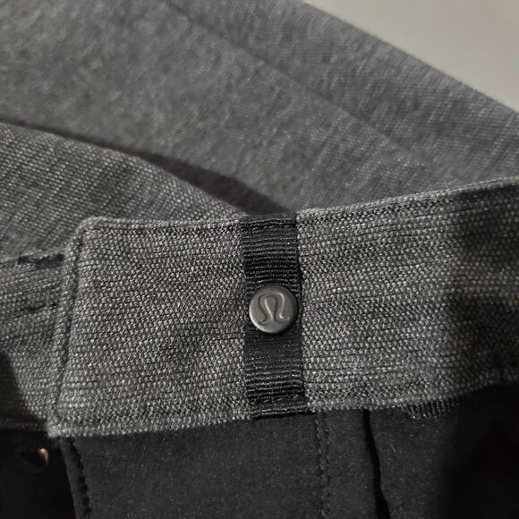 Lululemon ABC Skinny 34" Tech Canvas Pant Mens 30 Gray Commute Travel Casual - Picture 14 of 15